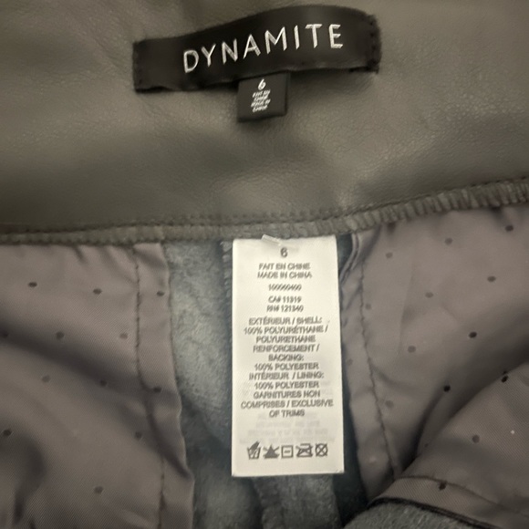 Dynamite faux leather pants - Picture 4 of 6